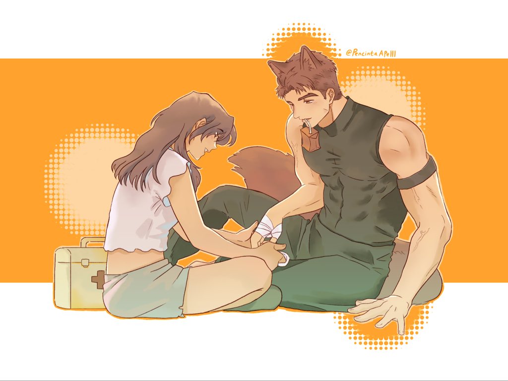 PencintaApelll's tweet photo. Let me take care of your wound ❤️‍🩹

#valkowasframed #valko #bringvalkoback https://t.co/F6aqek6dVS