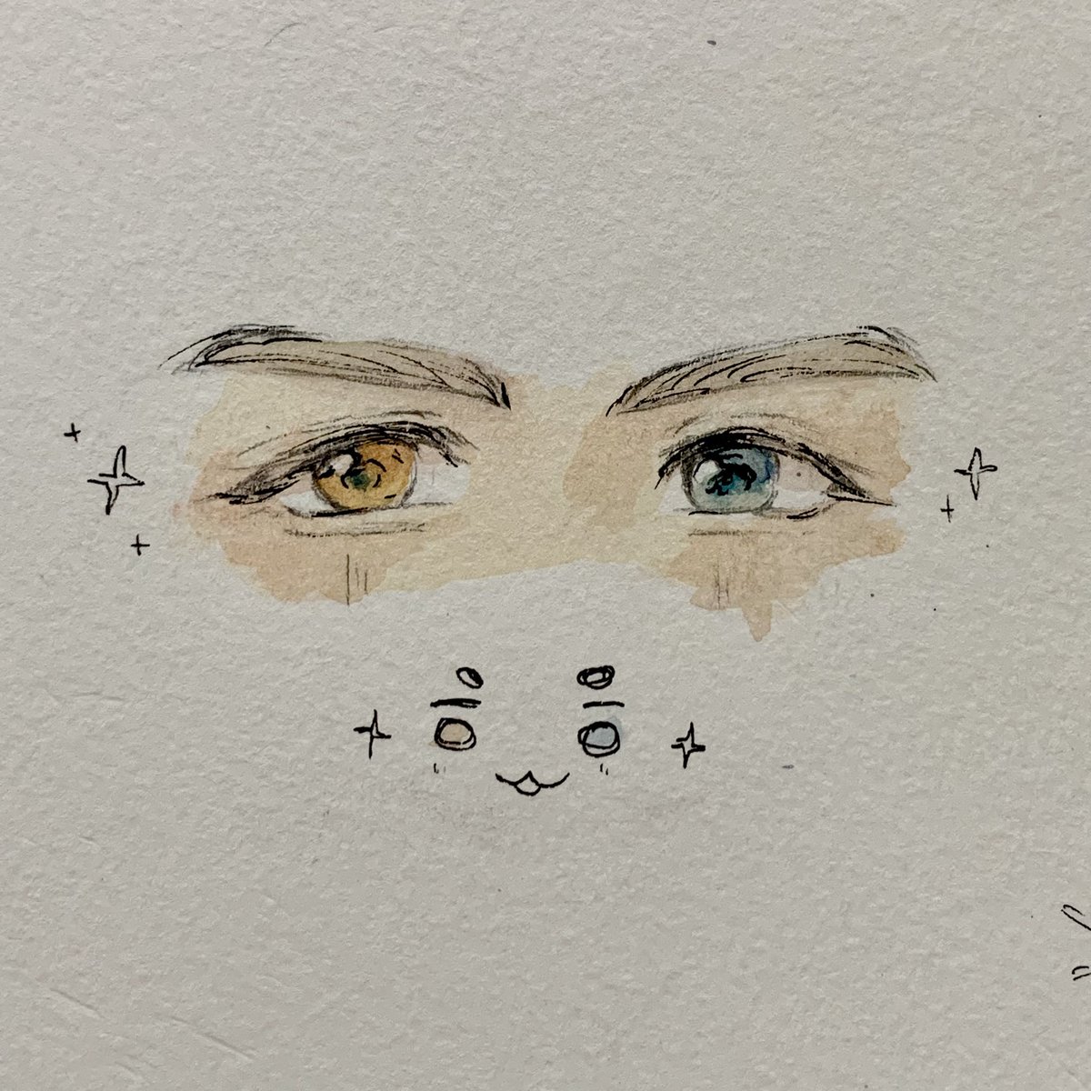 ohmycheonsa's tweet photo. 🎨 (୨ˊ ³ `)ᐣ✎ ﹏

finally doing watercolor again (i’m still learning!!) 
#JONGHYUN #종현
#샤이니 #SHINee https://t.co/XgN4RXeFjH