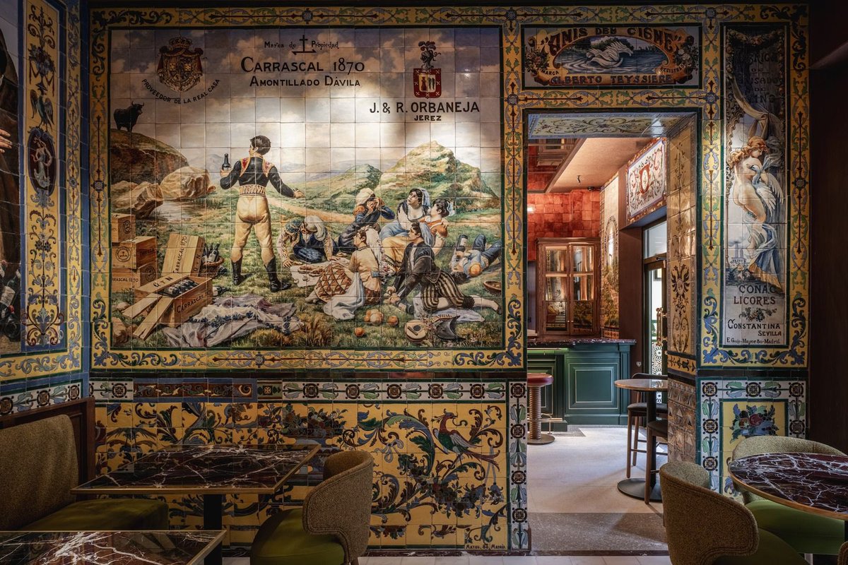 Magicalspain's tweet photo. Madrid’s most beautiful tavern: Taberna Los Gabrieles. https://t.co/e2f7cvTcol