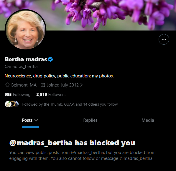 V_arrell's tweet photo. Be respectful and try to actually engage in conversation and they block you. 

Its the end of the line for the prohibitionist echo chamber. GG. $MSOS https://t.co/p4UI89saj8