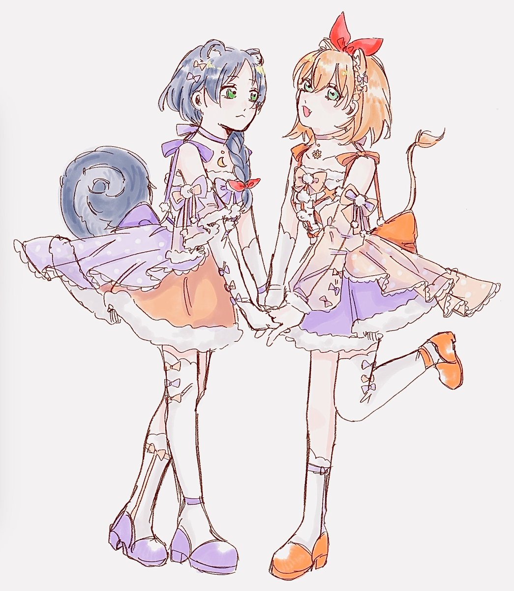 1000_0_ri's tweet photo. ライオンペトラとリスメィリィのけもみみアイドル衣装🫶💕

#rezero https://t.co/KYtOwBM4hd
