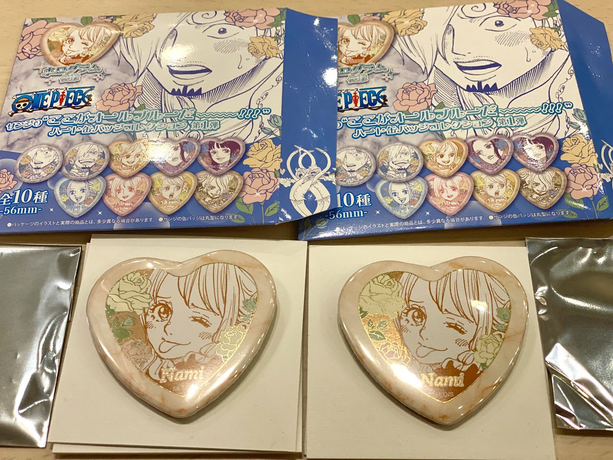 KamaT_73's tweet photo. 載っ…！？？れんぞく…えっありがとうございます😭再販待ち望んでた缶バッジ２つ買ったらダブルナミさんでした🤣✨前回の軍子といい何か不思議な力が働いております…🙇‍♂️ https://t.co/iMpMOChBdZ