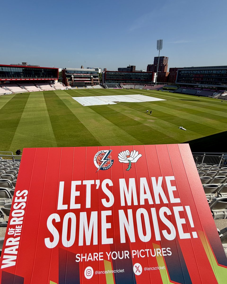 lancscricket's tweet photo. What a day for it! ๐
Use your fan clappers to make some noise and share your pictures from the stands with us by tagging @lancscricket and using #WarOfTheRoses! ๐ธ
โก๏ธ #StrikeTogether https://t.co/DeEKO7jLNJ