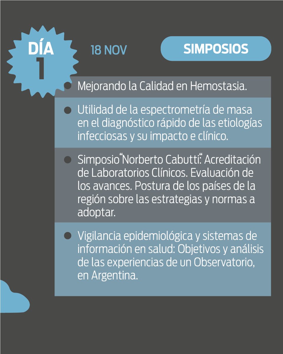 fbioquimicaarg's tweet photo. 🎤 Conocé los simposios de CALILAB 2026

Tres días de actualización científica, innovación y calidad junto a especialistas de primer nivel.

Deslizá para conocer el programa. 

Más info 👉 https://t.co/1AKxASOo3i https://t.co/ES7CKJYHr0