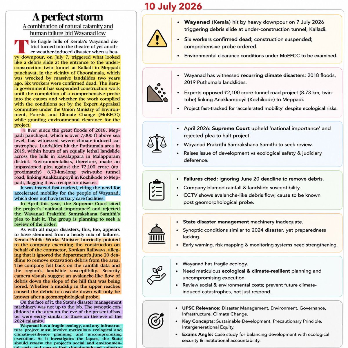 SrijanIndiaOne's tweet photo. 10th July 2026                          
PDF https://t.co/QunEWWri91        
                    
Important topics from today's newspaper.   
               
1. Why is the Centre revising the NFSA?
2. A perfect storm
3. Building a durable India-Australia partnership
4. KNOW YOUR ENGLISH         

#upsc #newspaper #civilservices #Prelims #CivilServices #english #SSC #vocabulary #Prelims2026 #FIFA #IndiaAustralia #Monsoon #NFSA #FoodSecurity