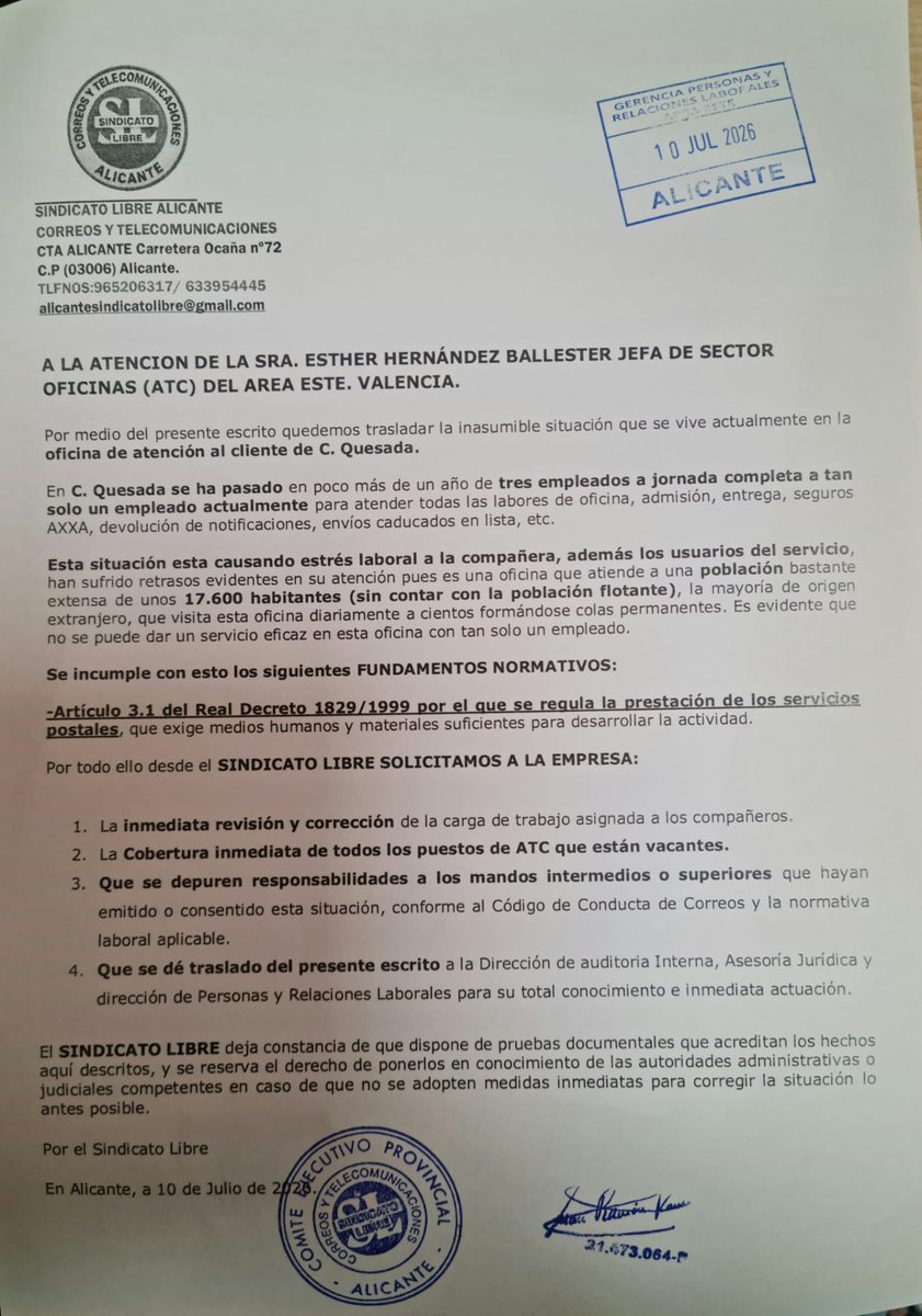 06Slibre's tweet photo. Escrito: ATC, C.Quesada (10-07-26). https://t.co/xrT3F46nqN