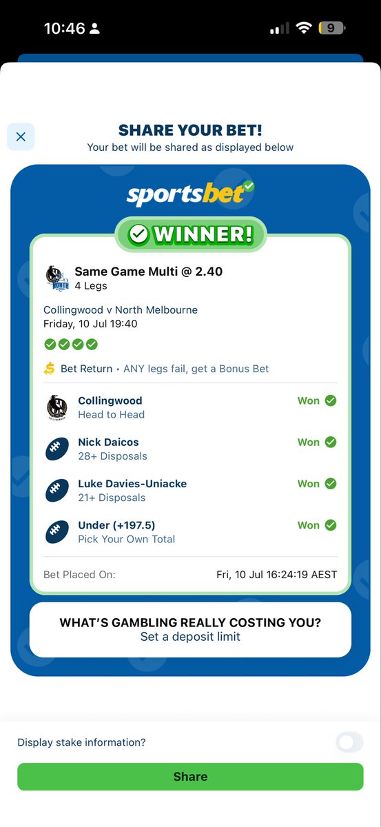 betwithgiof's tweet photo. Winning Friday! #winning #win #sports #nrl #afl https://t.co/i78WhvG3uo