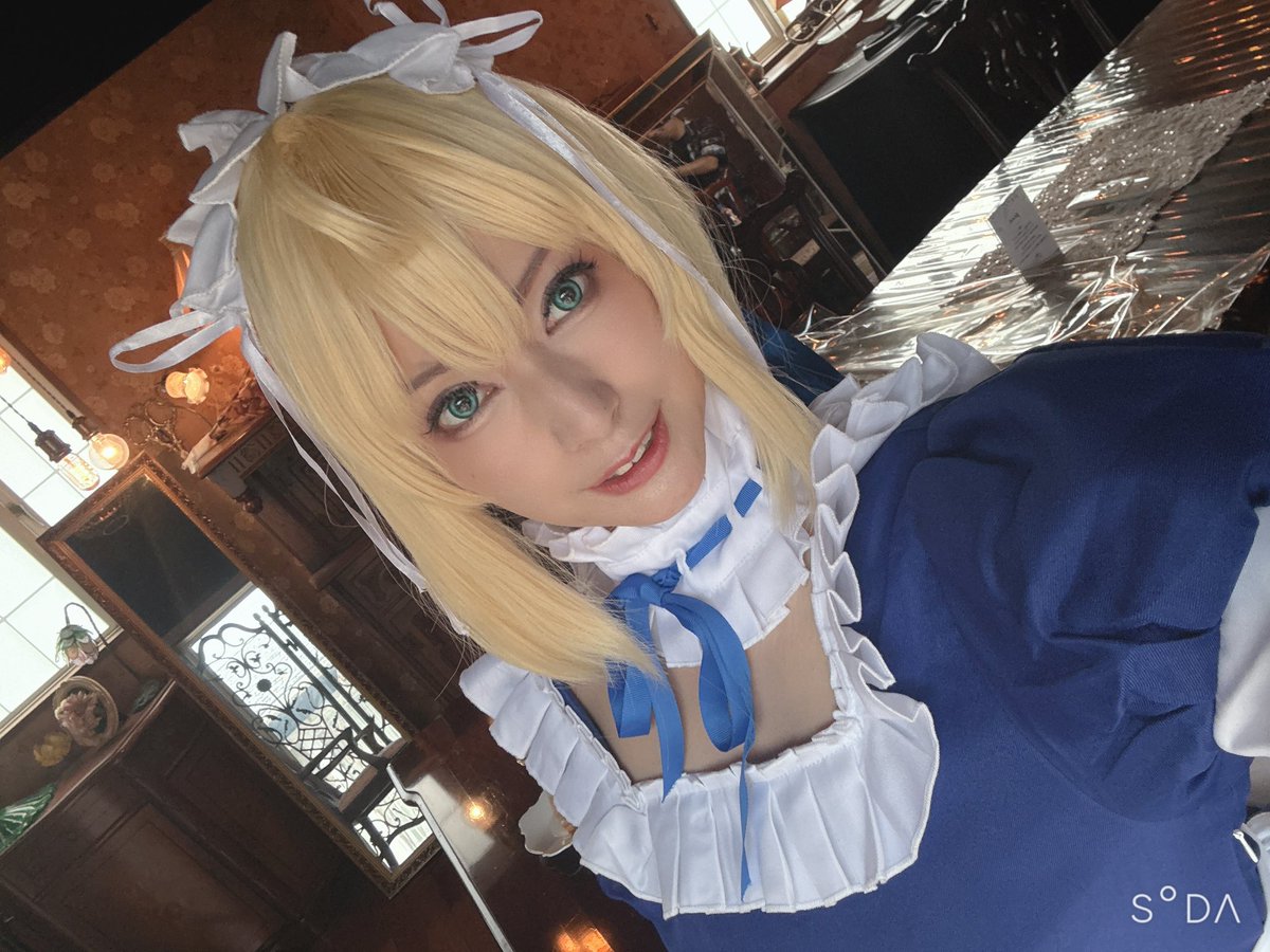 CosplayEmu's tweet photo. 久しぶりにメイドセイバー https://t.co/iQJLdV9WTN