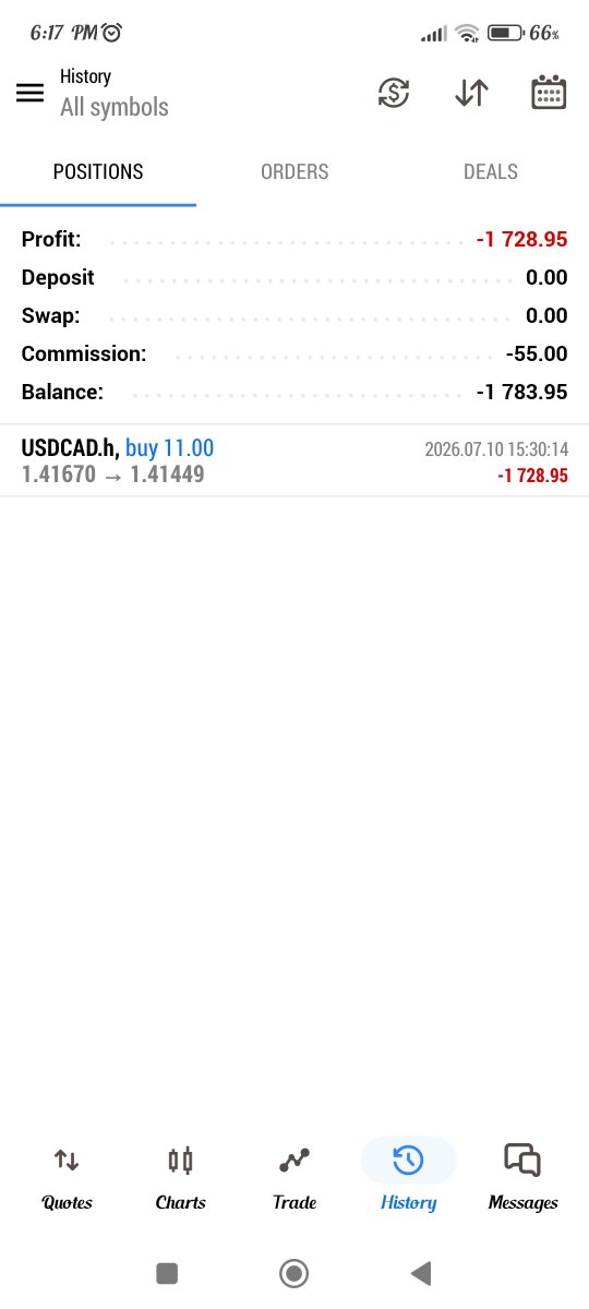 SRTradess's tweet photo. Day 8 of passing Phase 1 of 100k$ with @HantecTrader 

Taking long in usdcad but took sl today 

1 trade a day -> -2%

Account Status -> -2%

We go again next week hope so things will go in our favour 😒 https://t.co/u8BIWUl9iM