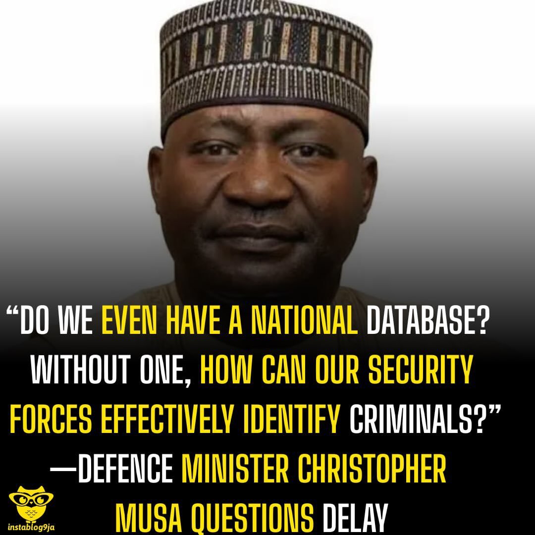 pemunels's tweet photo. 🚨 "If we don't have a national database, how do we effectively identify criminals?"

Defence Minister Christopher Musa.
He says terrorism cannot be defeated by military action alone. Intelligence, technology, community support, and accurate national data are all essential. https://t.co/tQ2cDROfH9
