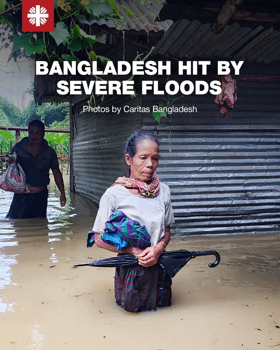 iamCARITAS's tweet photo. Bangladesh is facing severe #flooding due to monsoon rains. At least 30 people have lost their lives according to Caritas Bangladesh staff on the ground.

#Caritas #Bangladesh is responding. https://t.co/4sfeOySQRF