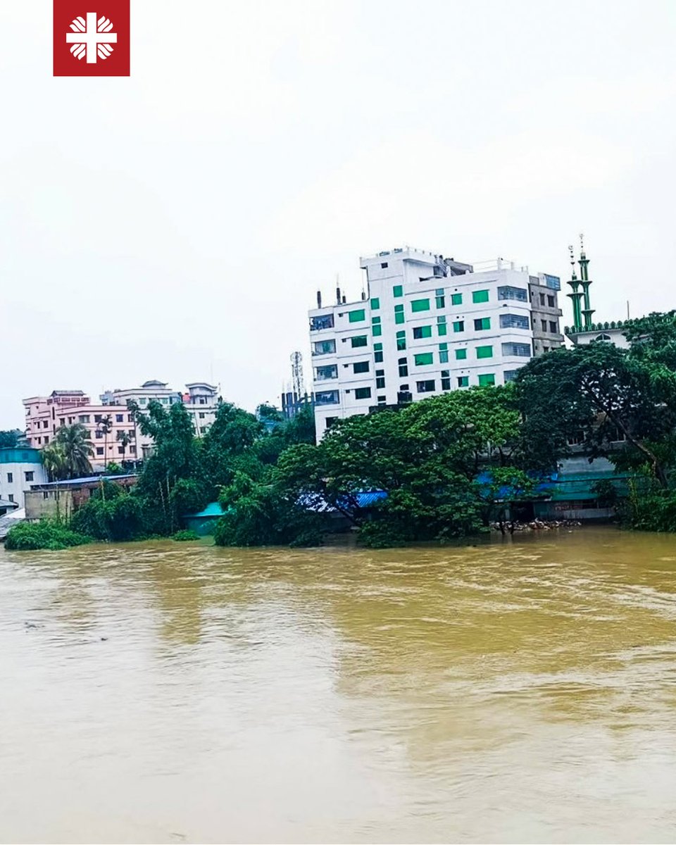 iamCARITAS's tweet photo. Bangladesh is facing severe #flooding due to monsoon rains. At least 30 people have lost their lives according to Caritas Bangladesh staff on the ground.

#Caritas #Bangladesh is responding. https://t.co/4sfeOySQRF