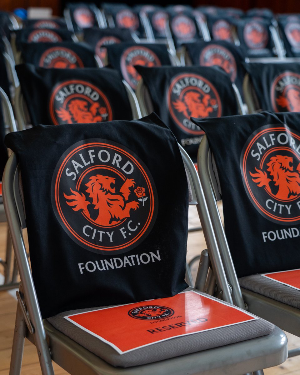 SalfordCity_FDN's tweet photo. Our new chapter begins today 🧡 

We're delighted to be going live with our new strategy at @salfordladsclub, where partners and members of our community will be joining us for the afternoon 🙌 

@SalfordCityFC https://t.co/v4CfcfMDVS