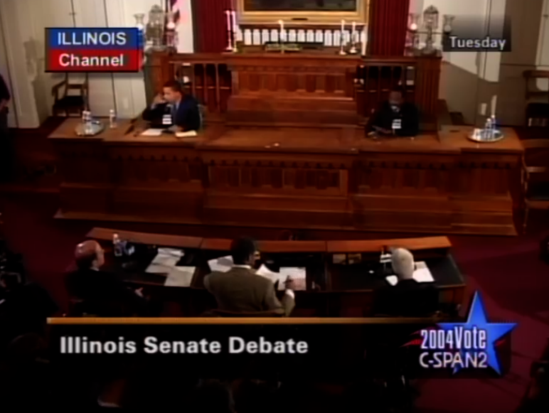 HowardMortman's tweet photo. Another instance when a major party replaced its U.S. Senate nominee? 2004 Illinois.
Republican nominee Jack Ryan dropped out after ex-wife accusations that he had taken her to sex clubs.
Ryan was replaced by Alan Keyes.
Alan Keyes lost by 43 points to Barack Obama. https://t.co/UHhb1MZu1S