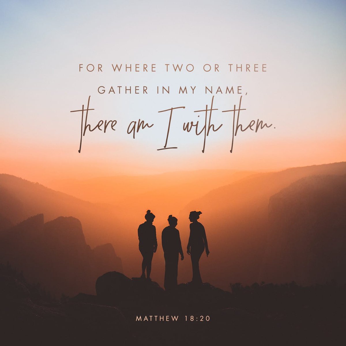 mtplesantturkey's tweet photo. July 10, 2026
Verse of the Day 
Matthew 18:20 NLT
[20] For where two or three gather together as my followers, I am there among them.” https://t.co/UU5dNpJM5W