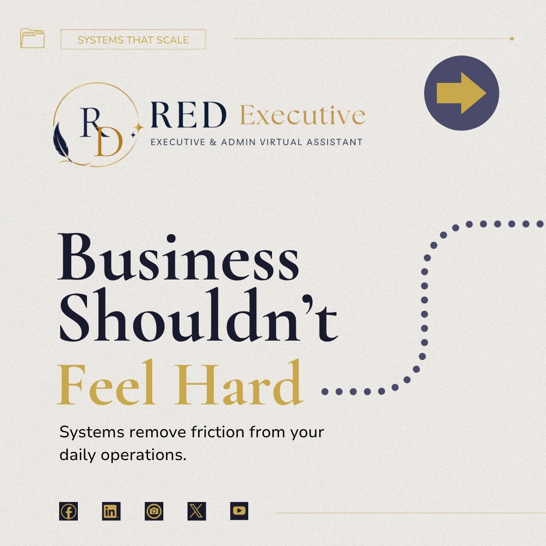 _REDexecutiveVA's tweet photo. If the same problem keeps showing up in your business, stop fixing the symptom. Build a system that prevents it from happening again. 📋

Save this post and identify one recurring problem you can solve with a simple system this week.

#BusinessSystems #ExecutiveVA #CourseCreator https://t.co/GZM4mgKc8C