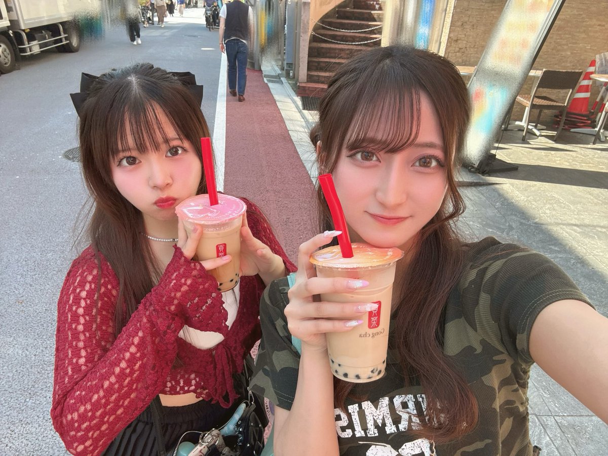 nayux0qr's tweet photo. ゆあちゃんとたぴおかのんだぁーおいしかった💖

 @idol__kamo  #ぱとぱれ  #アイドル https://t.co/NSI7wVi47c