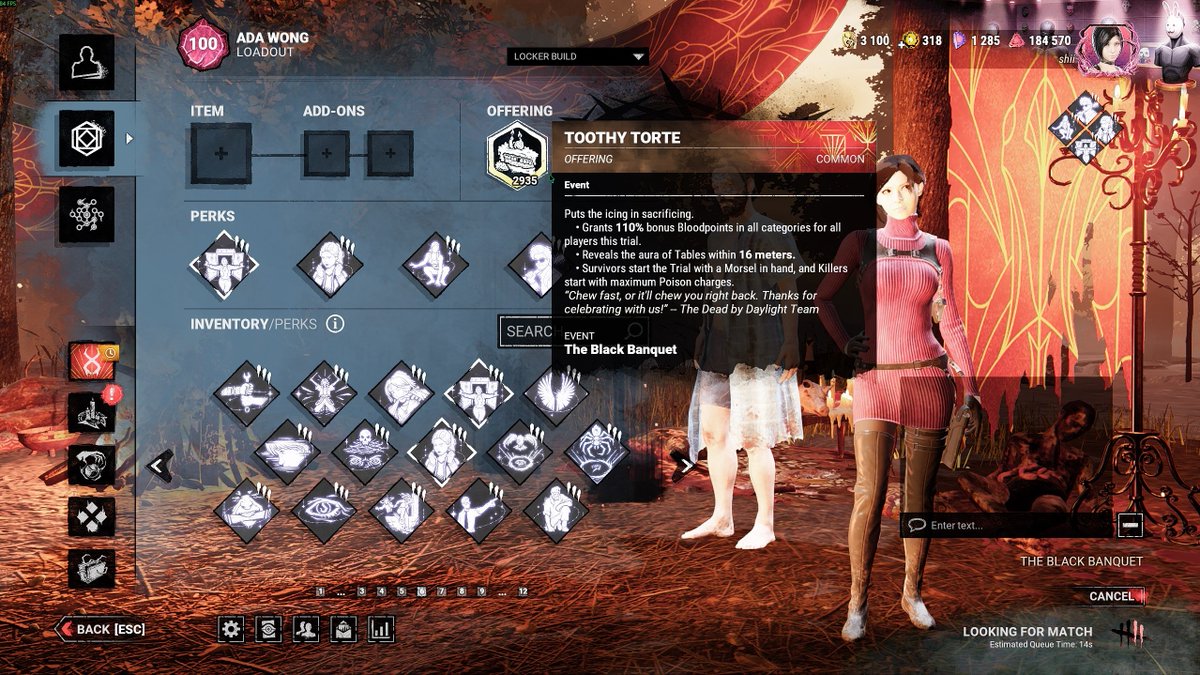 shiisucks's tweet photo. P100 Ada done :D Almost 3000 cakes, 1800+ total flashlights and a nice little Last Stand save in my last p99 game https://t.co/yrWXVI7KUP
