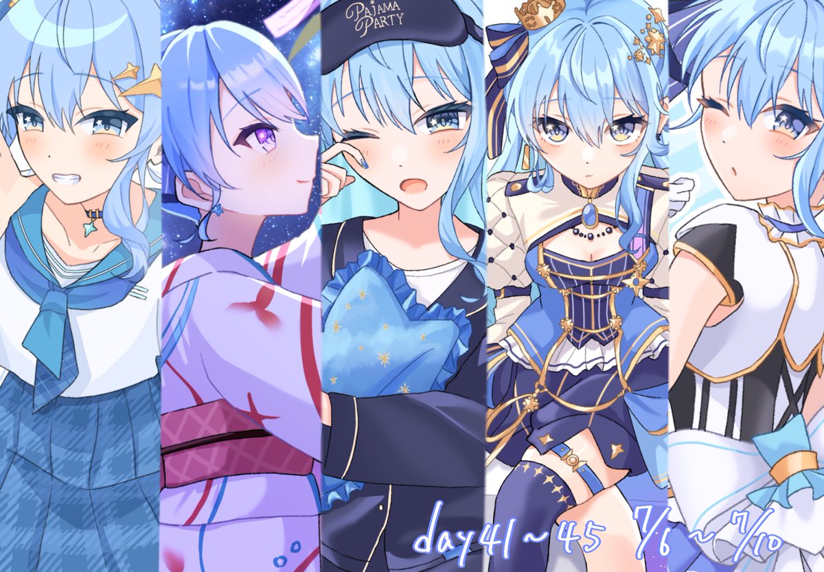 Aone00113's tweet photo. 41~45日目！！
今週はかわいさ重視で描きました✨
だいぶ短い時間で描けるようになってきました…！！
#100日チャレンジ https://t.co/ea1bbSGtEu