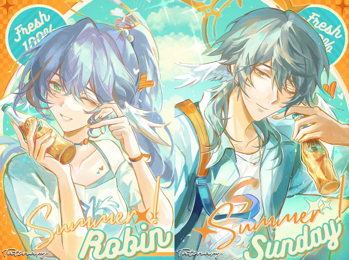 Tatonary's tweet photo. ☀️ SUMMER !!

#RobinHSR #SundayHSR https://t.co/aZ86tYINSd