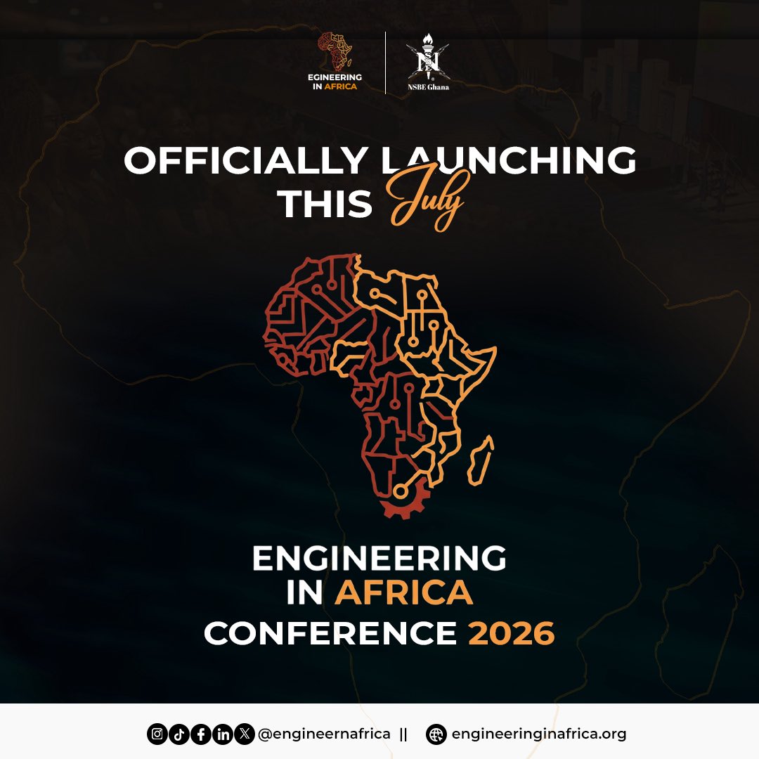 engineernafrica's tweet photo. 🚨OFFICIALLY LAUNCHING THIS JULY! ENGINEERING IN AFRICA CONFERENCE 2026 📍Accra, Ghana.

ENQUIRY/SPONSORSHIP:
0502029169 / 0241818993
partnerships@engineeringinafrica.org

Tell everyone about #EiAC26 #EiAC2026 PHENOMENAL! #EngineeringInAfrica https://t.co/2hQdl8PWDl