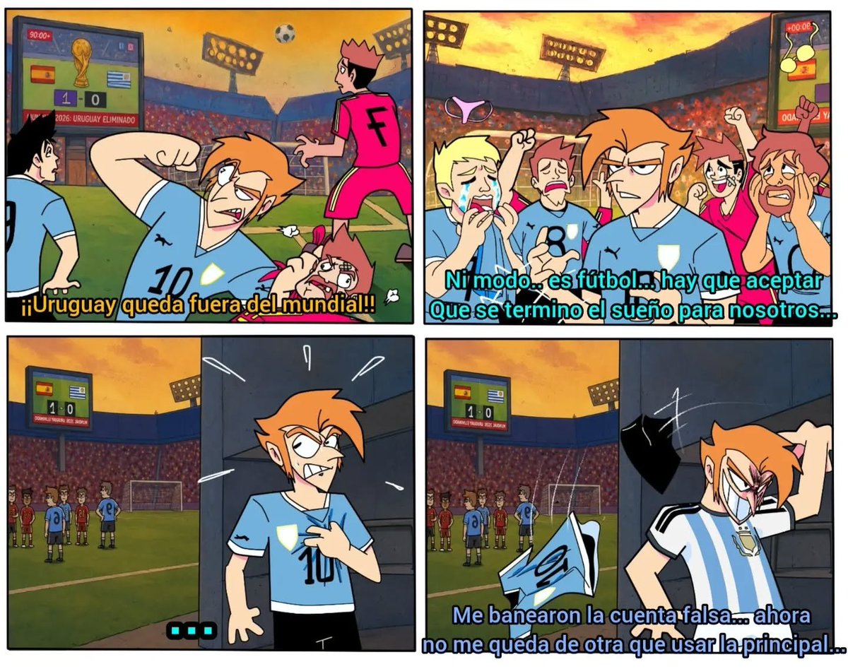FlematicoDraw's tweet photo. Admitanlo así somos la mayoria de #uruguayos xDDD sobre el #mundial2026 todos apoyamos ahora a #argentina #memes #memesdaily #PuntadelEste https://t.co/NGtxApfHLo