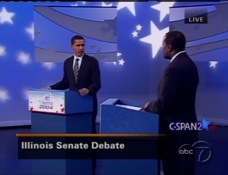 HowardMortman's tweet photo. Another instance when a major party replaced its U.S. Senate nominee? 2004 Illinois.
Republican nominee Jack Ryan dropped out after ex-wife accusations that he had taken her to sex clubs.
Ryan was replaced by Alan Keyes.
Alan Keyes lost by 43 points to Barack Obama. https://t.co/UHhb1MZu1S