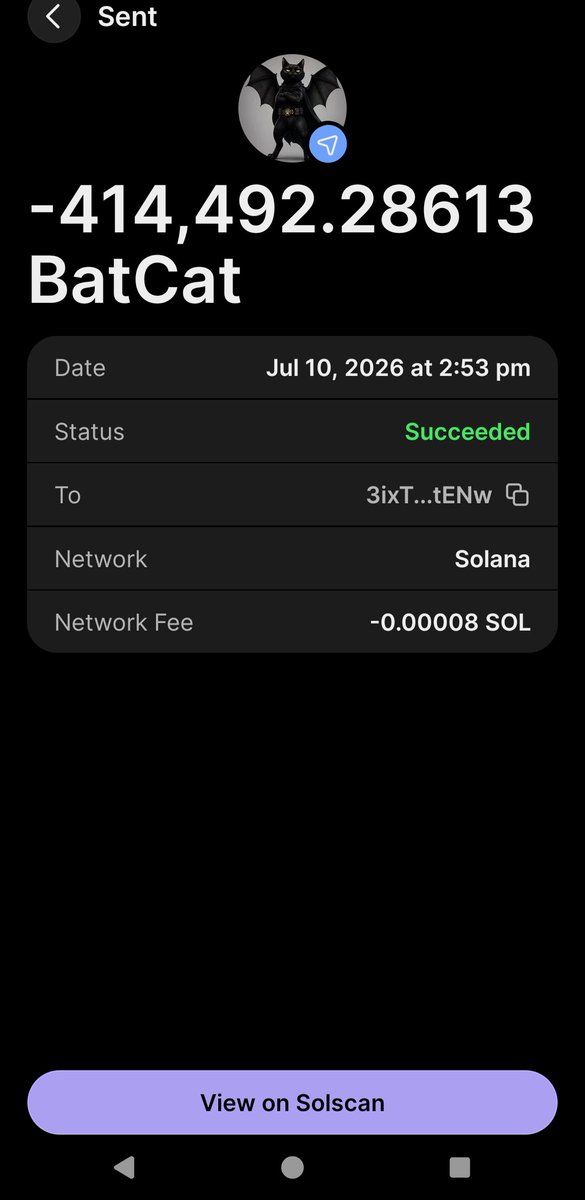 WagwanUnc's tweet photo. First gave away done. Lets all win. Lets all hodl  $BatCat https://t.co/eaLYVgEWMB