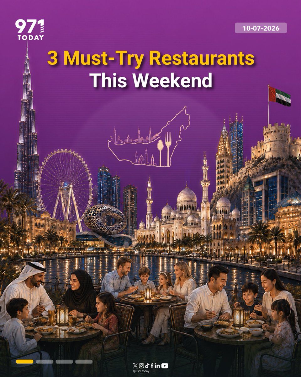 971TODAYen's tweet photo. No weekend plans yet? We have got you covered with 3 Must visit restaurants you should try this weekend. #971today #restaurantslist #restaurantsinuae https://t.co/qf0k99lsUi