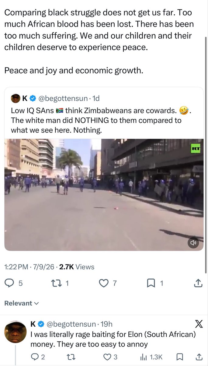 RamaphiriMpho's tweet photo. This is what Zimbabweans are saying about you guys 🙊🙊 https://t.co/cLZlOUcglX