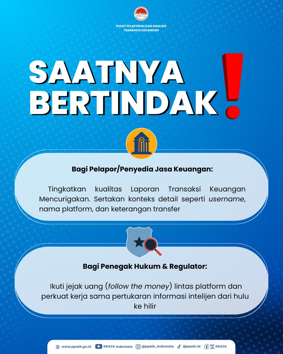 PPATK's tweet photo. https://t.co/oJ6cEFQeMn