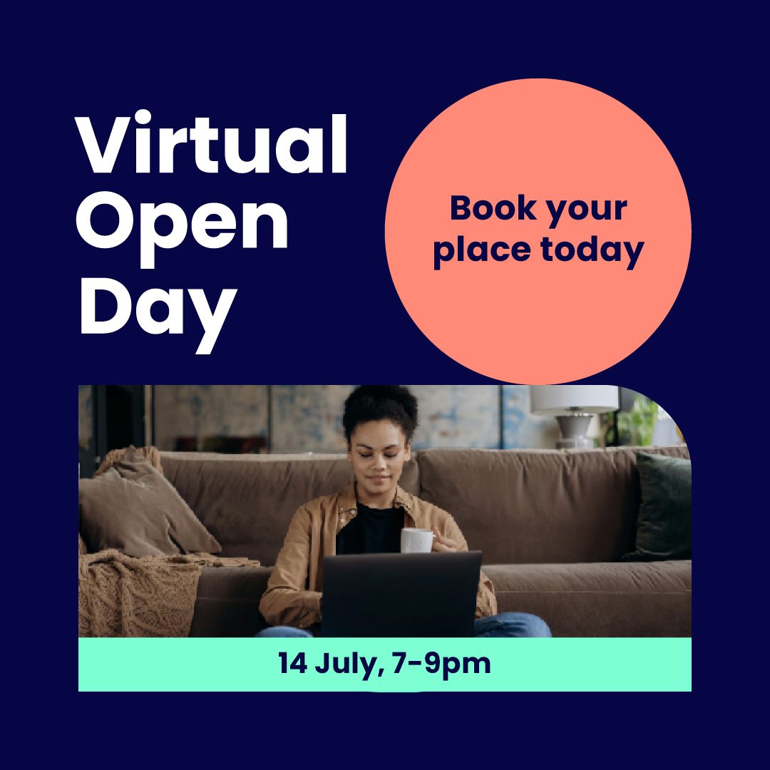 OUIreland's tweet photo. Where could flexible learning take you? 

See for yourself at our Virtual Open Day on 14 July at 7pm.

Chat to experts and see how OU study can help you step into your future. 

Book your place now: https://t.co/iwwPm5Mh5G https://t.co/OOTeZYBJW7