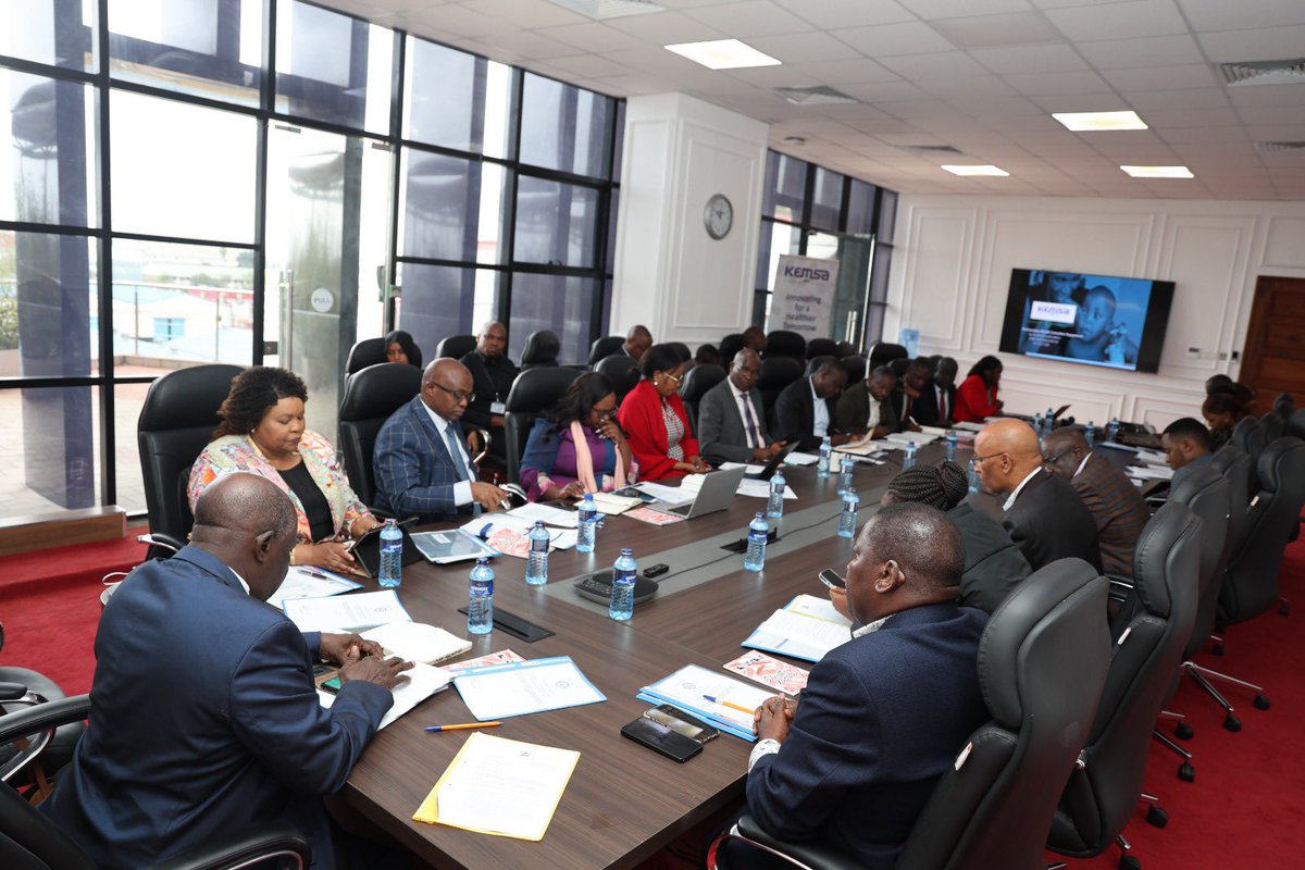 WEjersa's tweet photo. Parliament’s Departmental Committee on Health paid us a Budget Implementation Oversight visit today, and it was a valuable opportunity to account for how we are delivering on Universal Health Coverage.
I welcomed Committee Chairperson
 Dr. James Nyikal and members as they reviewed KEMSA’s performance, our ongoing reforms and our financial sustainability. 
This kind of oversight matters. A resilient healthcare supply chain is not something we can take for granted, and we owe Kenyans a clear account of the resources entrusted to us.
I took the Committee through the reforms driving our operational efficiency, the steps we have taken to strengthen liquidity, and the systems we are building to guarantee reliable delivery of quality health products and technologies to every corner of the country.
We remain committed to working closely with Parliament as we advance UHC and build a supply chain Kenyans can depend on.

#UHC #KEMSA #HealthcareSupplyChain