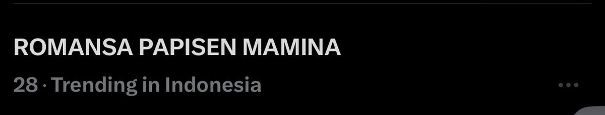 claudyarchive's tweet photo. Udah masuk trending nih 😍

ROMANSA PAPISEN MAMINA
#Terikatjanjiep99 https://t.co/2gV5l0y7Ej