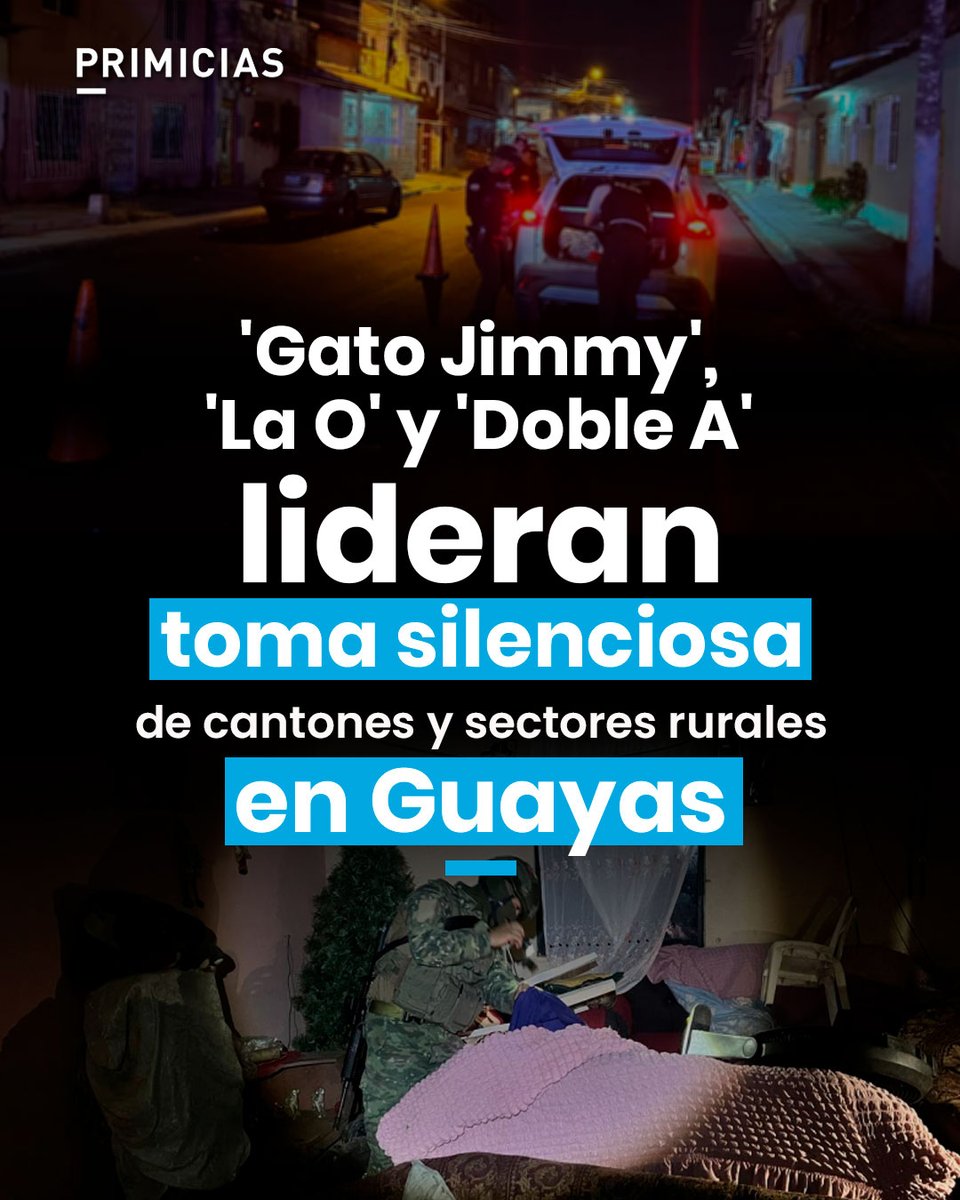 Primicias's tweet photo. Cabecillas de Los Lobos y Los Águilas ejercen control territorial en cantones de Guayas, bajo una sombra de impunidad. https://t.co/AevOEStmfc https://t.co/UzPP6pmKOz