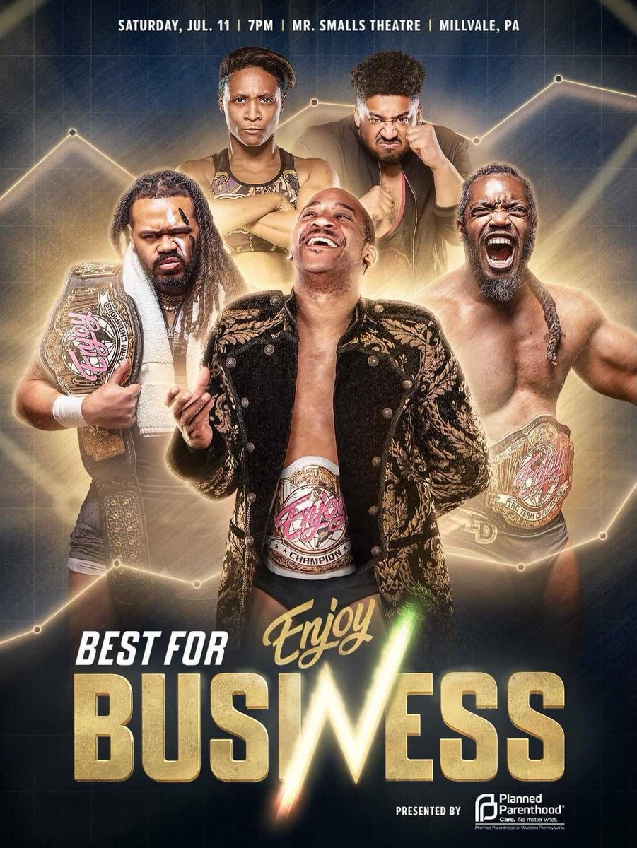 seancollierpgh's tweet photo. What a card for @EnjoyWrestle tomorrow! A massive, all-star main event! Hazuki and Ranna Yagami from STARDOM! The debuting Bollywood Boyz! NICK GAGE! So much action at @MrSmallsTheatre — see yinz there!

https://t.co/Bp16YLgUK1 https://t.co/9sqxnPudXQ
