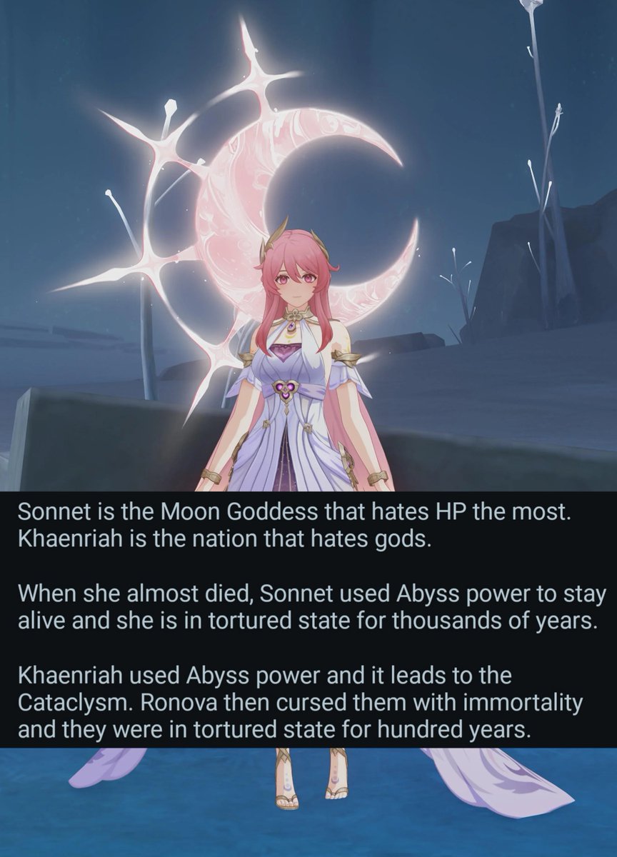 teyvattabloid's tweet photo. Isn't Sonnet's fate very similiar to Khaenriah, the nation that used to worship her moon 🤔

©️ u/huflit1997

#Genshinlmpact #Genshin #GenshinMemes https://t.co/e9iKkiOehD