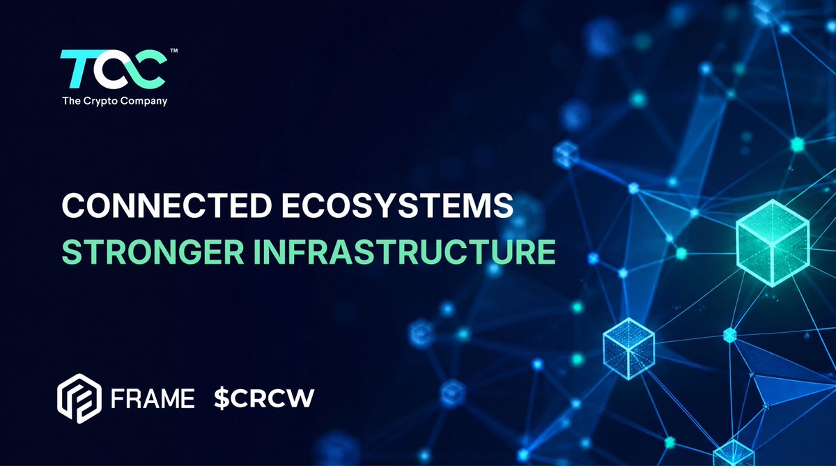 TheCryptoCo's tweet photo. Infrastructure becomes more valuable as blockchain ecosystems become more connected.

As networks continue to evolve, the technology that enables them to work together becomes increasingly important.

$CRCW #blockchain #Web3 https://t.co/X0LrqD6Ng0