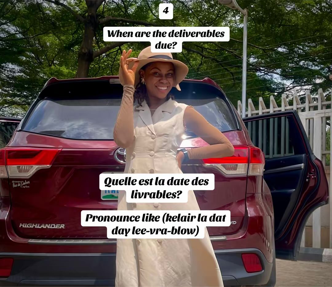 PriscillaVessel's tweet photo. This is French for professionals. Corporate lingo or Corporate Jargons in French. #corporatelife #corporate #frenchlearners #learningfrench #thatnigerianfrenchlady https://t.co/vp389m61tr