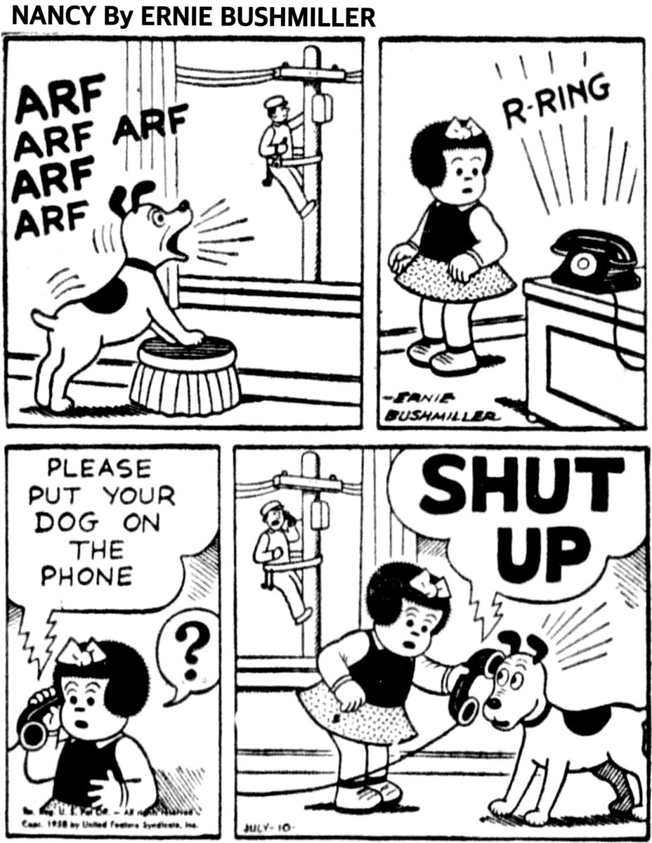 JohnnyCallicutt's tweet photo. Nancy By Ernie Bushmiller 
July 10,1958 https://t.co/HlQowB2EVm