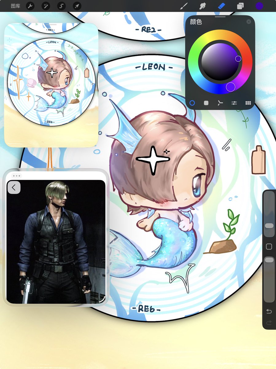 mandyyuwang's tweet photo. More #leon mermaid WIP🫪 https://t.co/Nb0Iyapur9