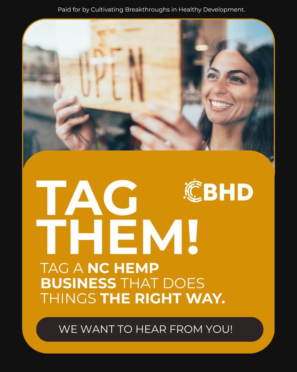 cbhdnews's tweet photo. 🎯Doing things the right way still matters.
It matters to customers.
It matters to communities.
And it matters to North Carolina.
Tag a local NC hemp business that sets the standard and deserves a shoutout.
👇
#CBHD #PassSB265 #ProtectNCJobs #EconomicFreedom #FreedomToChoose #MainStreetNC