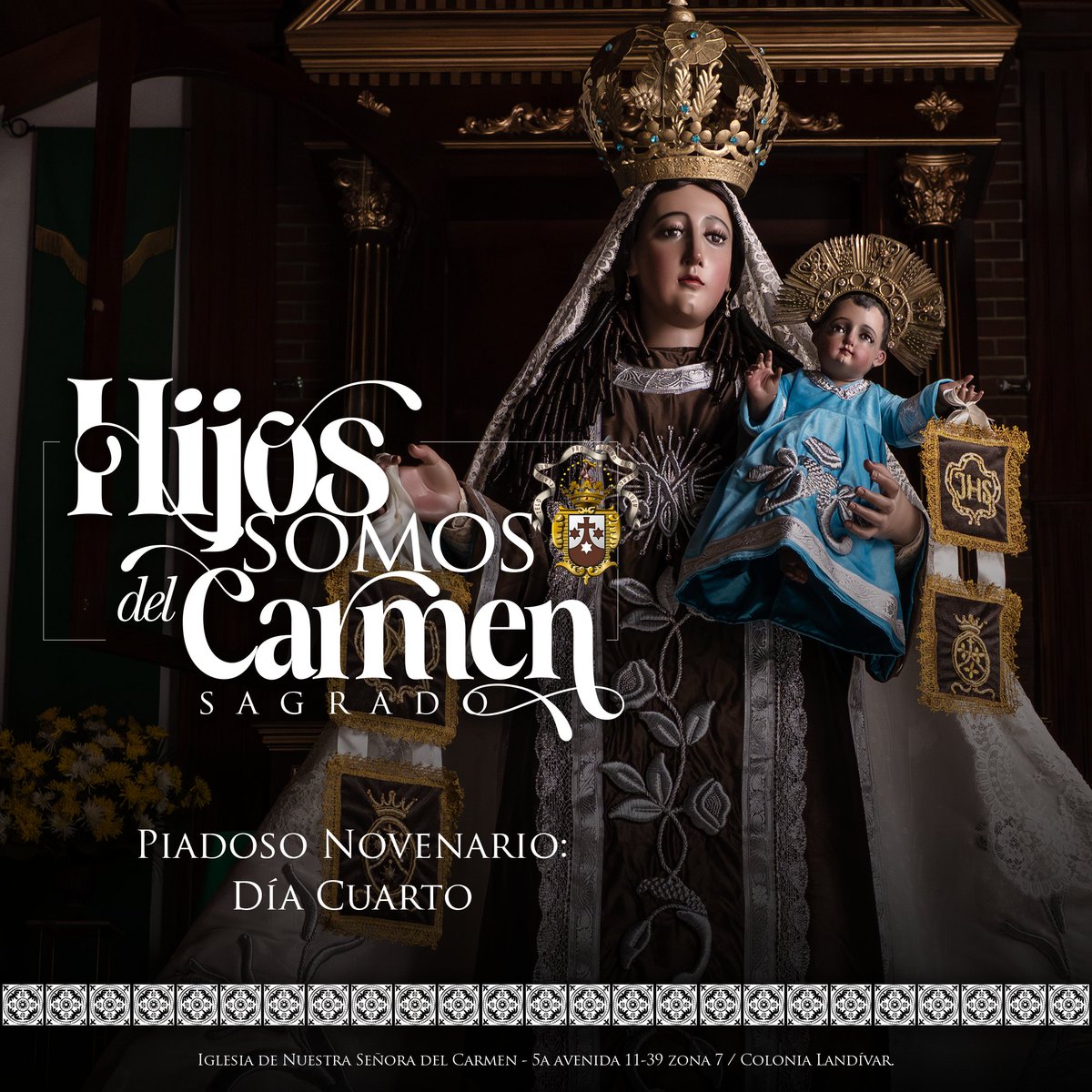 carmenmatrem's tweet photo. DÍA 4:

¡Oh! Virgen del Carmen, María 
Santísima, que, para mostrar vuestro especial amor a los carmelitas, les 
honraste con el dulce nombre de hijos y hermanos vuestros, alentando con este singular favor su confianza para buscar en Ti, como en amorosa Madre, https://t.co/qqY2aaFByZ