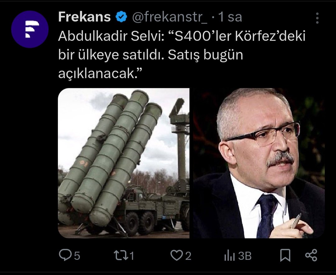 DedeDissiz's tweet photo. @frekanstr_ Verildi yada verilmedi. 
F35 ne oldu? 
S400 satılığa çıktı gibi haberler okuyoruz. 

Bunlardan haber var mı, yoksa yemekleri beğenmişler, Ankara'nın yolları çok güzel falan bunlar en son şeyler olmalı. https://t.co/CPMKf8pTiT