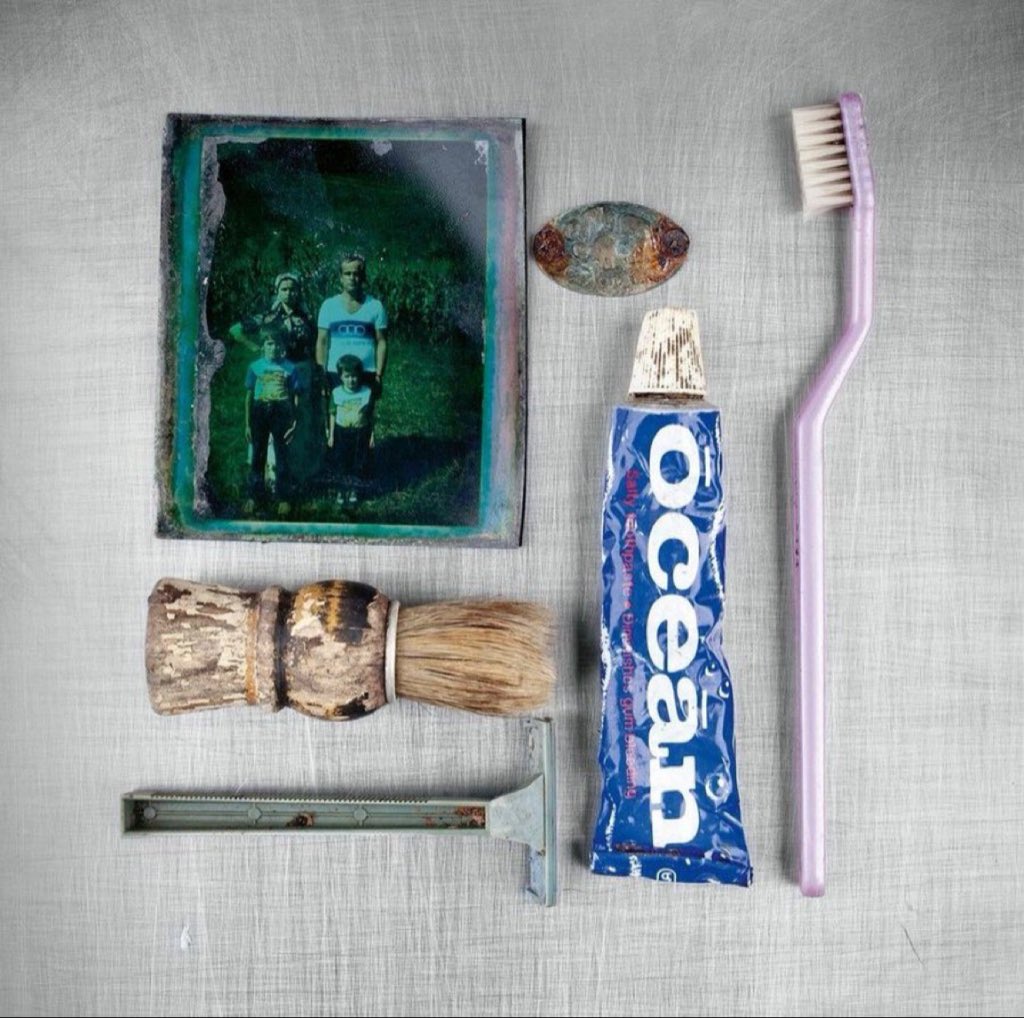BosnianHistory's tweet photo. Personal belongings of victim of the genocide in #Srebrenica by Ziyah Gafic https://t.co/tKW7HANiIU