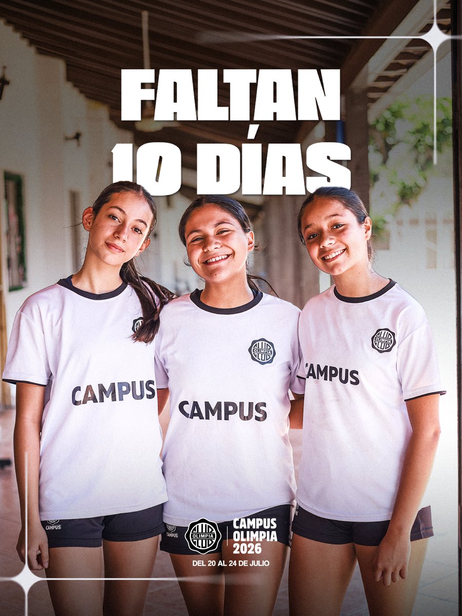 ElCampusOlimpia's tweet photo. ¿Todavía no te inscribiste? 🔥

Estamos a solo 🔟 días de arrancar una nueva edición del mejor Campus del país.

✅️ Fútbol de Campo Masculino y Femenino, Handball, Básquet y Futsal FIFA.

🔜 Hacelo acá: https://t.co/I6NqN0OKNG

🤍🖤🤍 https://t.co/1RoIaebhqi