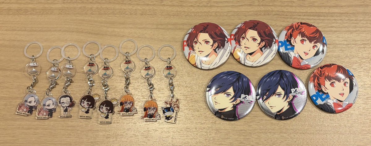02m_m_'s tweet photo. 【交換】
シーパラ　ペルソナ 

・アンブレラマーカー
譲：モルガナ 真2 双葉2 春 惣治郎 冴2

・缶バッジ
譲：メタルピアスの証明2  P3女主人公2
P5X主人公2

求：アンブレラマーカー 
P5主人公 かすみ エリザベス

異種交換なので2:1や3:1の交換可能
郵送交換での交換のみ
よろしくお願い致します https://t.co/0rzo6rrcWA