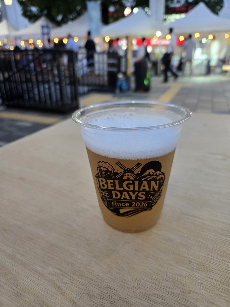 kaepiki's tweet photo. ベルギービールフェス@藤沢

桃風味の🍺、美味しかった🍺 https://t.co/EsKp6z6Bt9