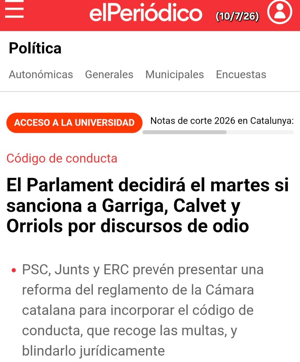 RobertMsp's tweet photo. Curt i ras: l'islamoesquerranisme vol convertir el @ParlamentCat en una eina de persecució política.

#SalvemCatalunya https://t.co/ioBhY1MouP