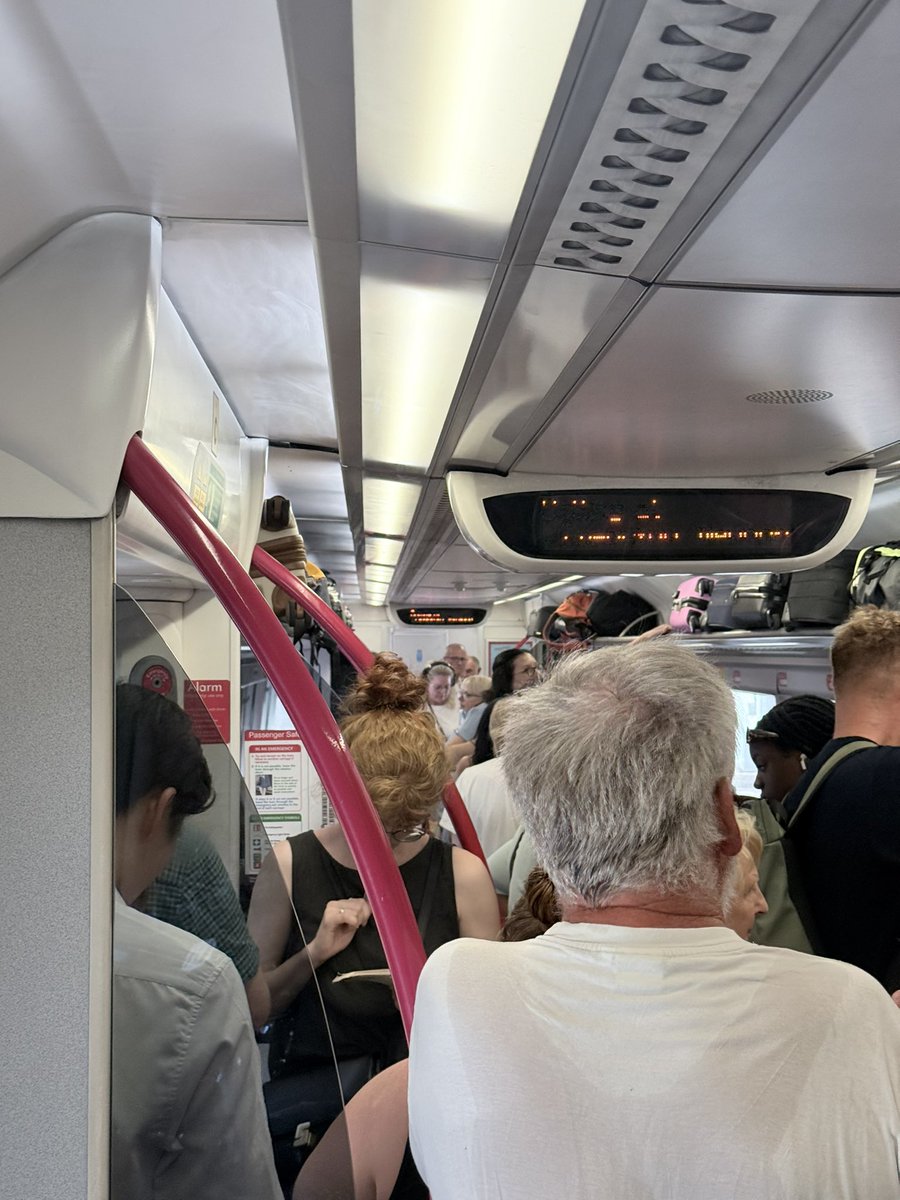 ianodonnell's tweet photo. It’s one of those days when trains let me down! With heat, strikes and @CrossCountryUK cancelling or “awkward” train managers I’m going nowhere very slowly! https://t.co/MvVz8VeNok
